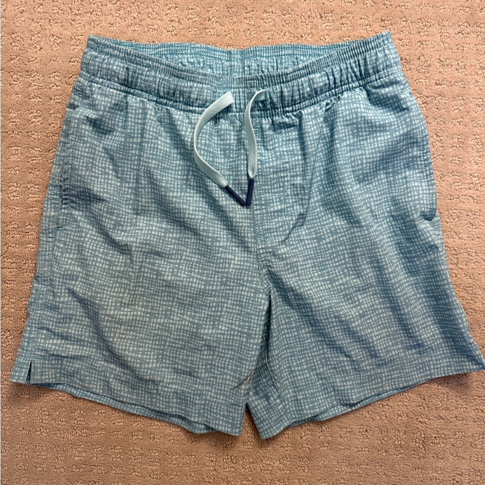Southern Tide Boys swim trunks - blue / green size medium 8-10